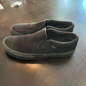 VANS Loafers in All Black - Men’s Size 10